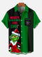 Men's Christmas Funny Graphic Short Sleeve Hawaiian Shirt